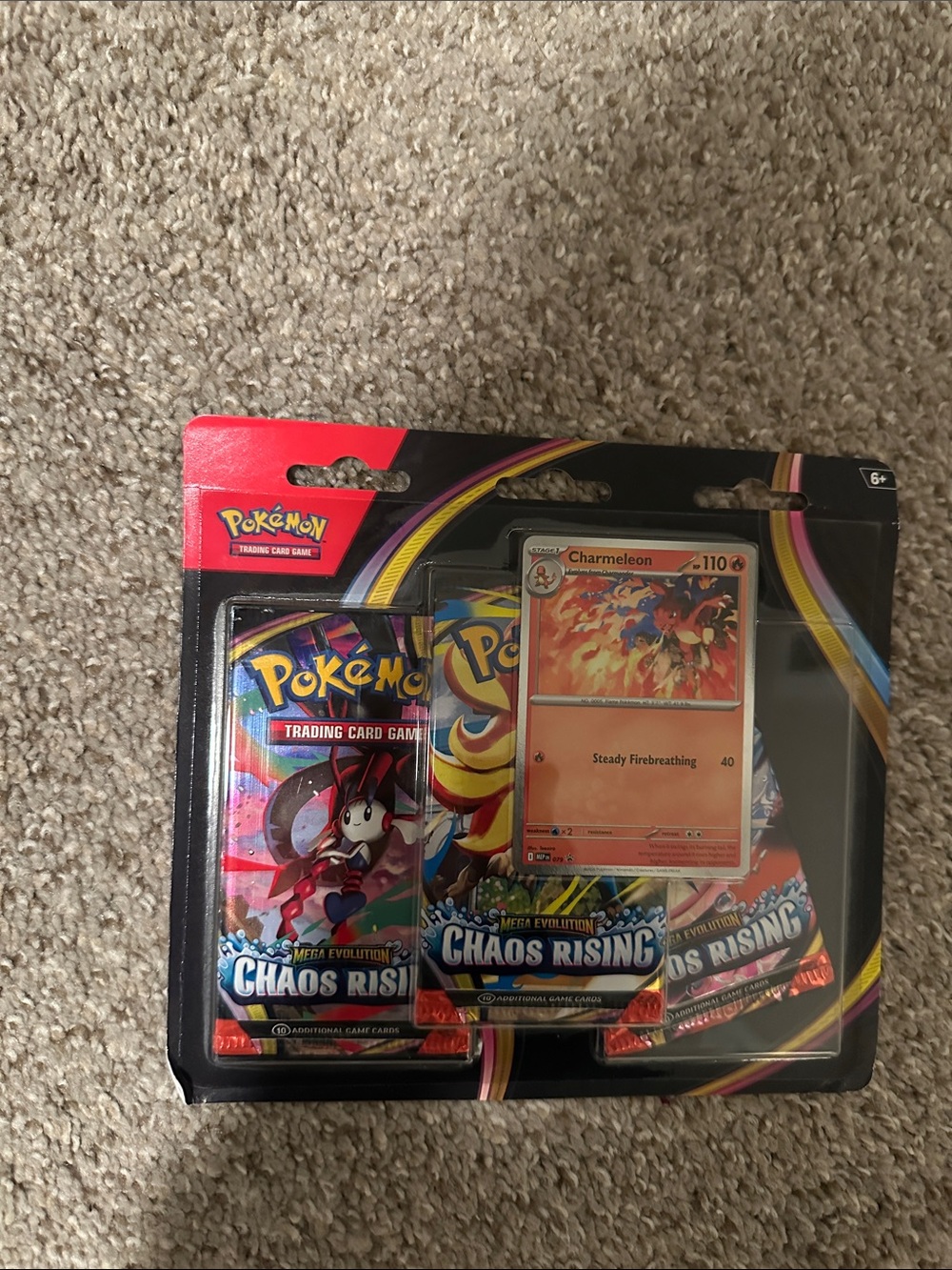 Pokemon Chaos Rising TCG Blister Packs - Black, Red, Orange, Yellow